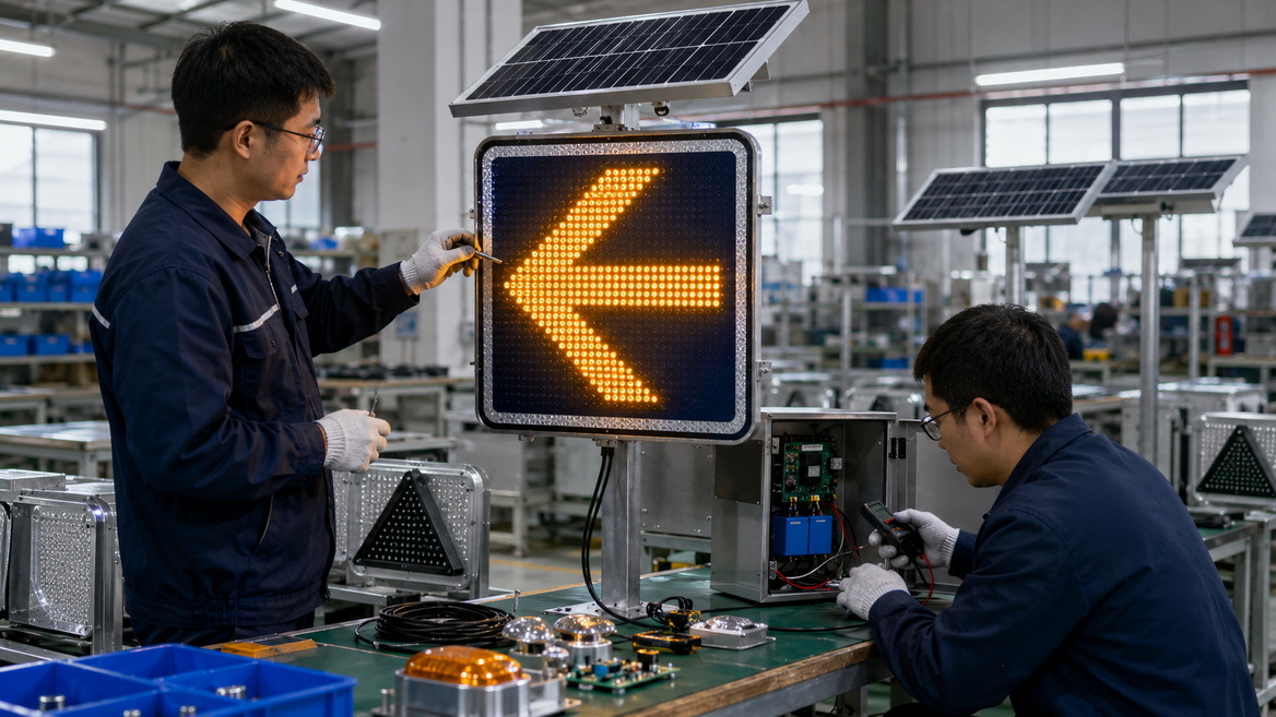 LED Traffic Sign Quality Inspection LED Traffic Sign Quality Inspection