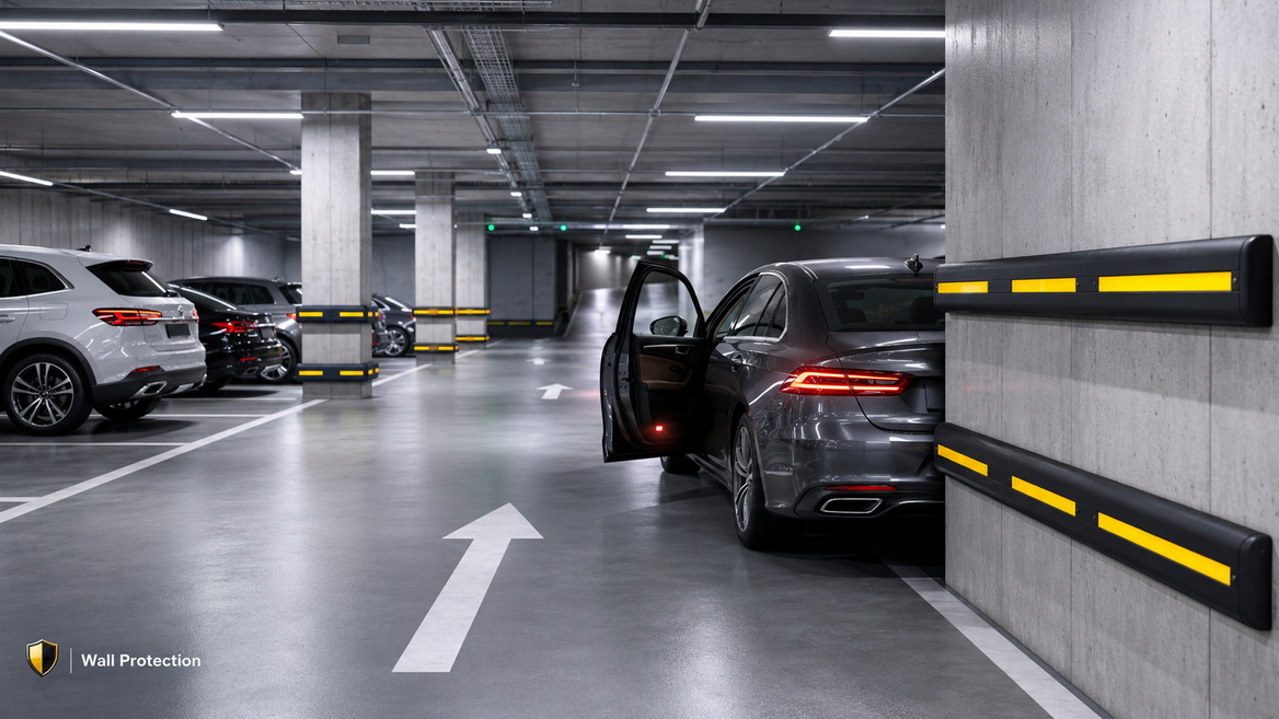 Parking Garage Rubber Wall Guard Overview Parking Garage Rubber Wall Guard Overview