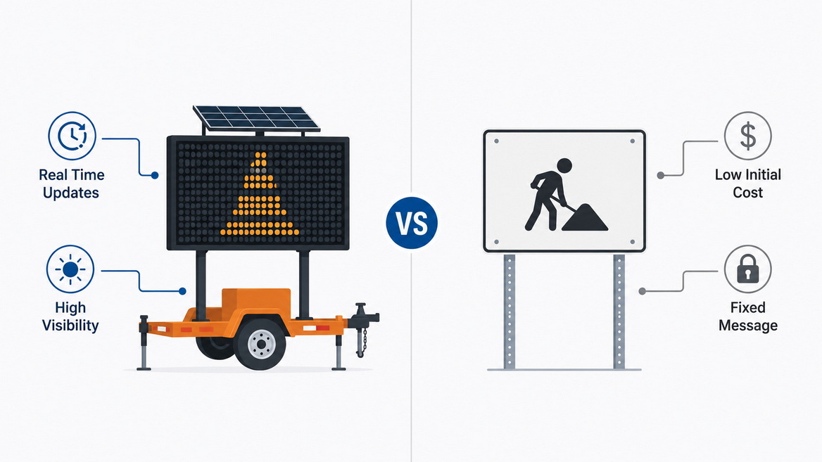 Led Traffic Sign Vs Vinyl Comparison Led Traffic Sign Vs Vinyl Comparison