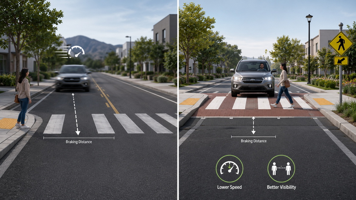 Raised Crosswalk Safety Comparison Raised Crosswalk Safety Comparison