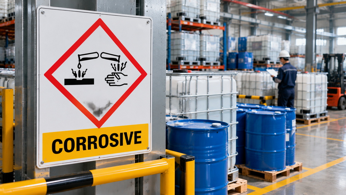 Corrosive Chemical Hazard Pictogram Corrosive Chemical Hazard Pictogram
