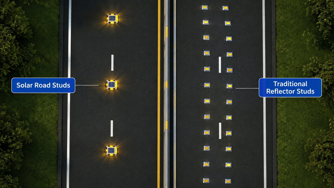 Solar Road Stud Spacing Overview Solar Road Stud Spacing Overview