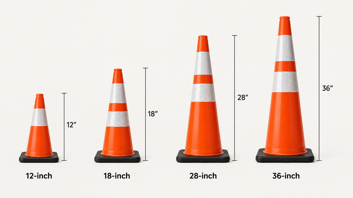 Traffic Cone Size Comparison Traffic Cone Size Comparison