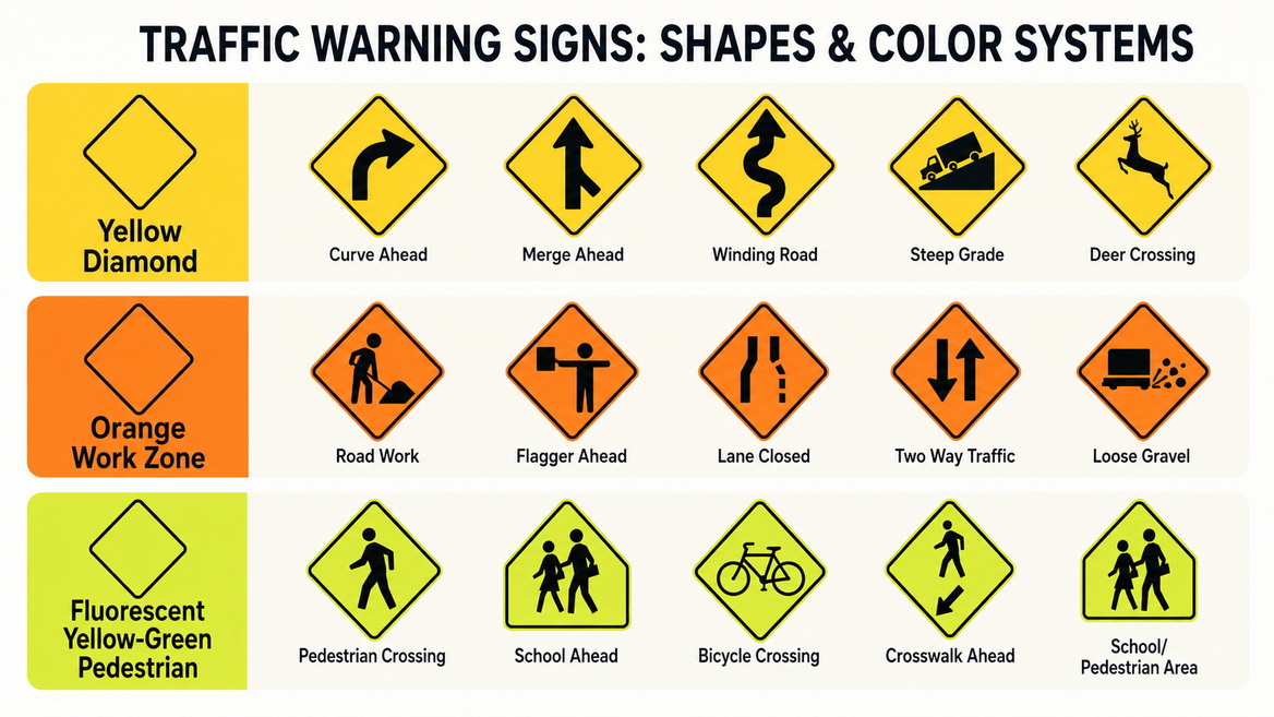 Warning Sign Colors And Shapes Warning Sign Colors And Shapes