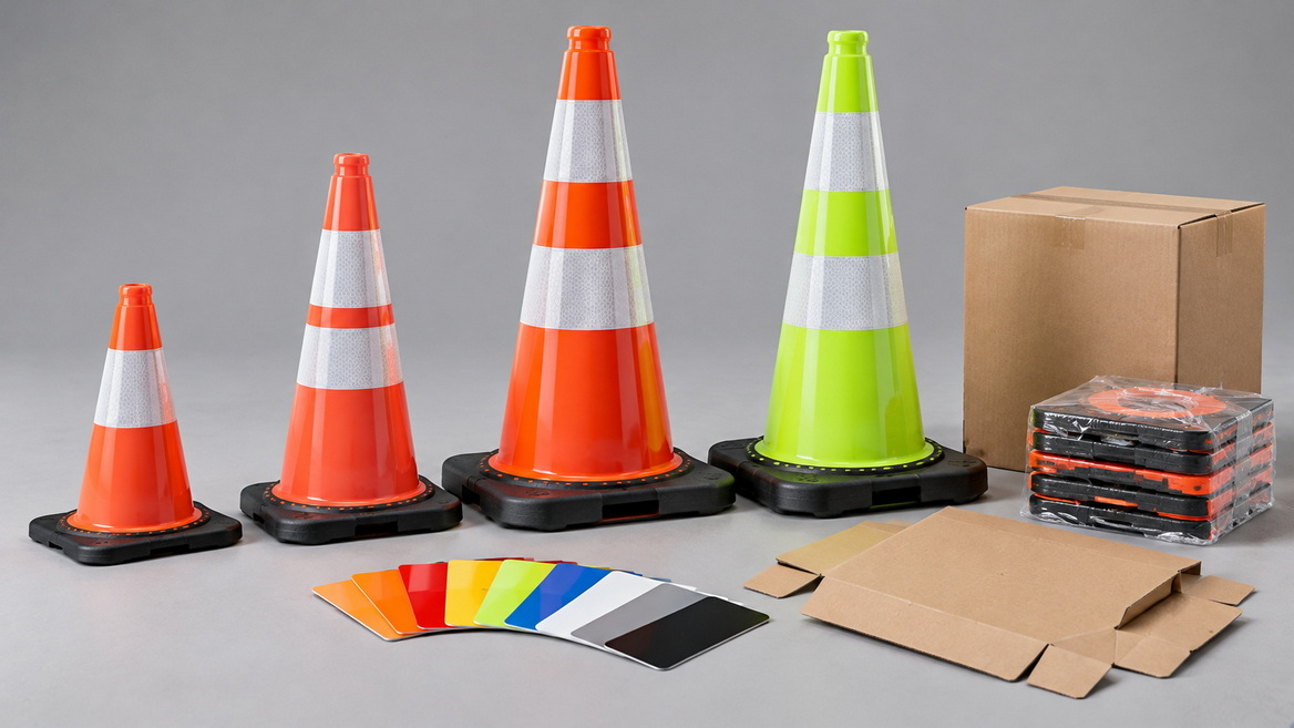 Custom PVC Traffic Cone Product Range Custom PVC Traffic Cone Product Range