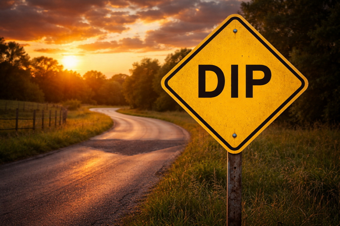 DIP Road Sign Illustration DIP Road Sign Illustration