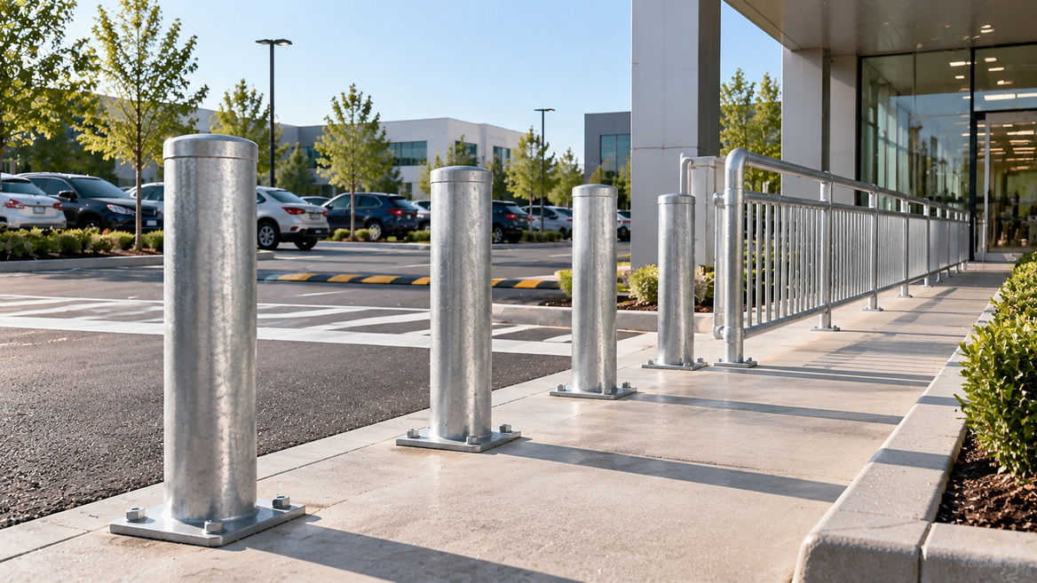 Galvanized Steel Parking Lot Safety Facilities Galvanized Steel Parking Lot Safety Facilities