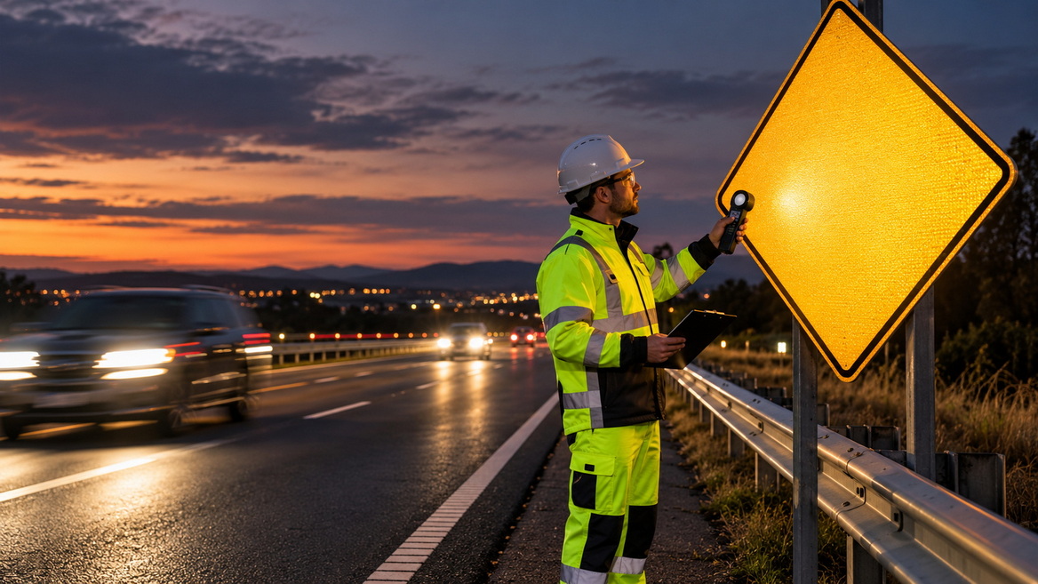 Nighttime Traffic Sign Inspection Nighttime Traffic Sign Inspection