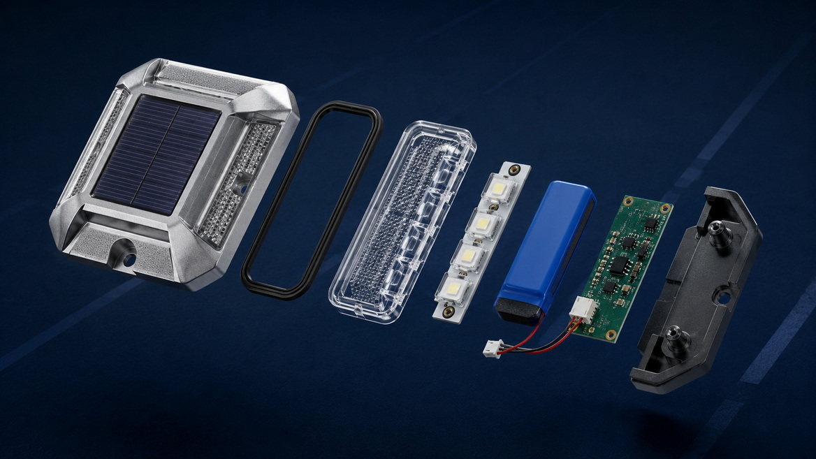 Solar Road Stud Components Comparison Solar Road Stud Components Comparison