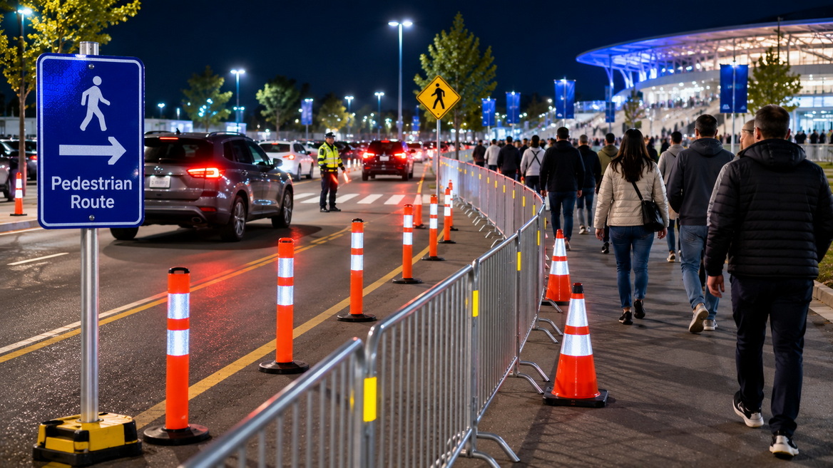 Safe Pedestrian Route At Event Safe Pedestrian Route At Event