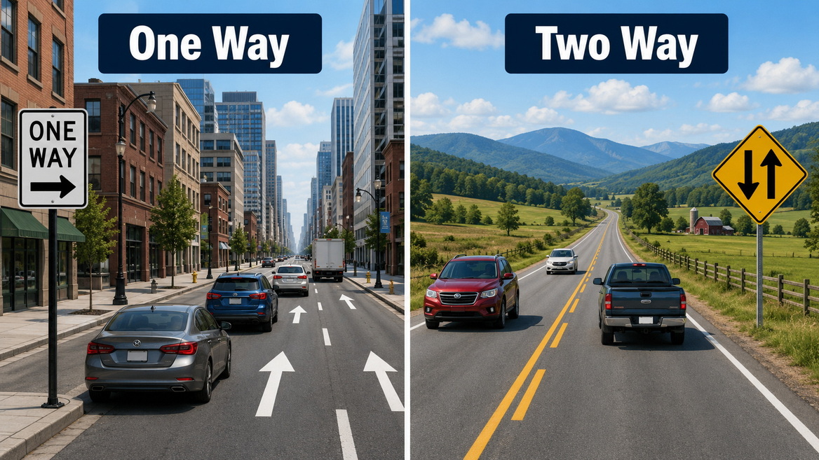 Two Way Traffic Versus One Way Two Way Traffic Versus One Way