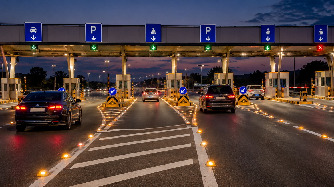 Solar Road Markers Toll Station Solar Road Markers Toll Station