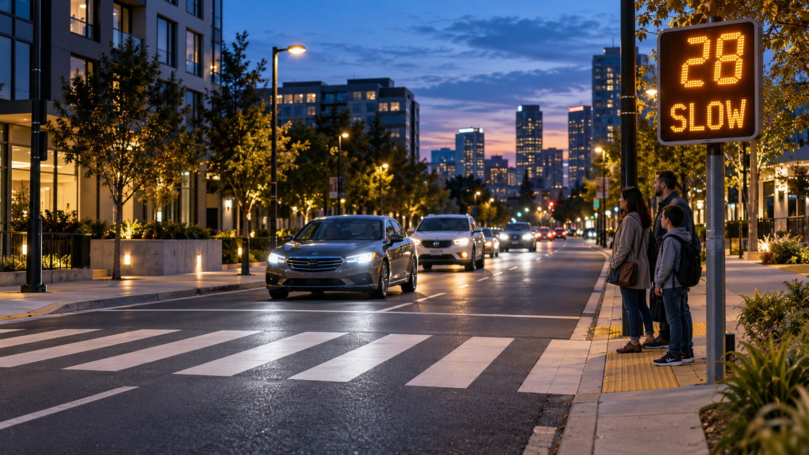 LED Traffic Calming Solutions For Safer Urban Streets LED Traffic Calming Solutions For Safer Urban Streets