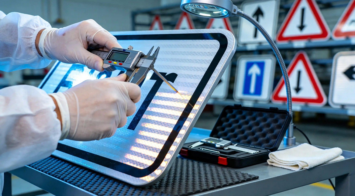 Reflective Road Sign Quality Inspection Reflective Road Sign Quality Inspection