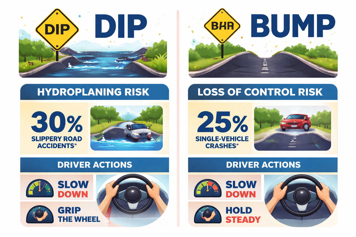 DIP vs Bump Signs Table Visual DIP vs Bump Signs Table Visual