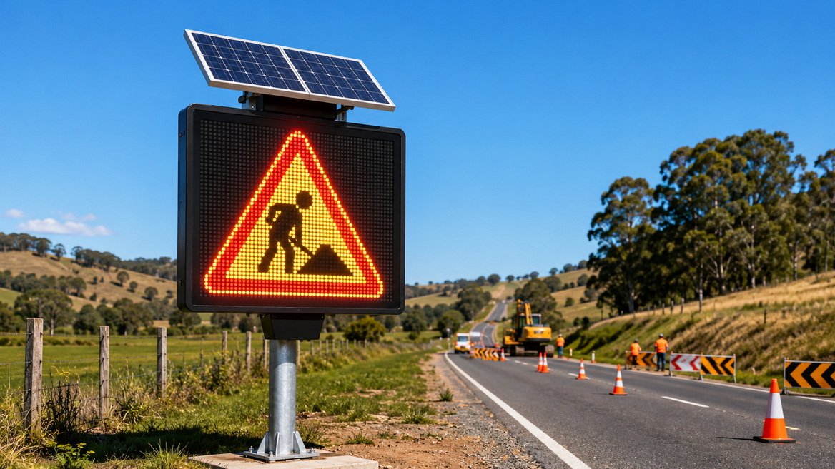 Solar LED Warning Traffic Sign Solar LED Warning Traffic Sign