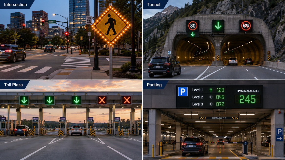 LED Traffic Sign Application Scenarios LED Traffic Sign Application Scenarios