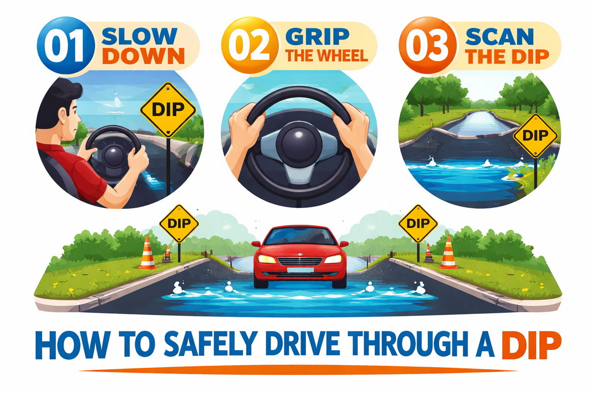 Safe Driving Steps Infographic Safe Driving Steps Infographic