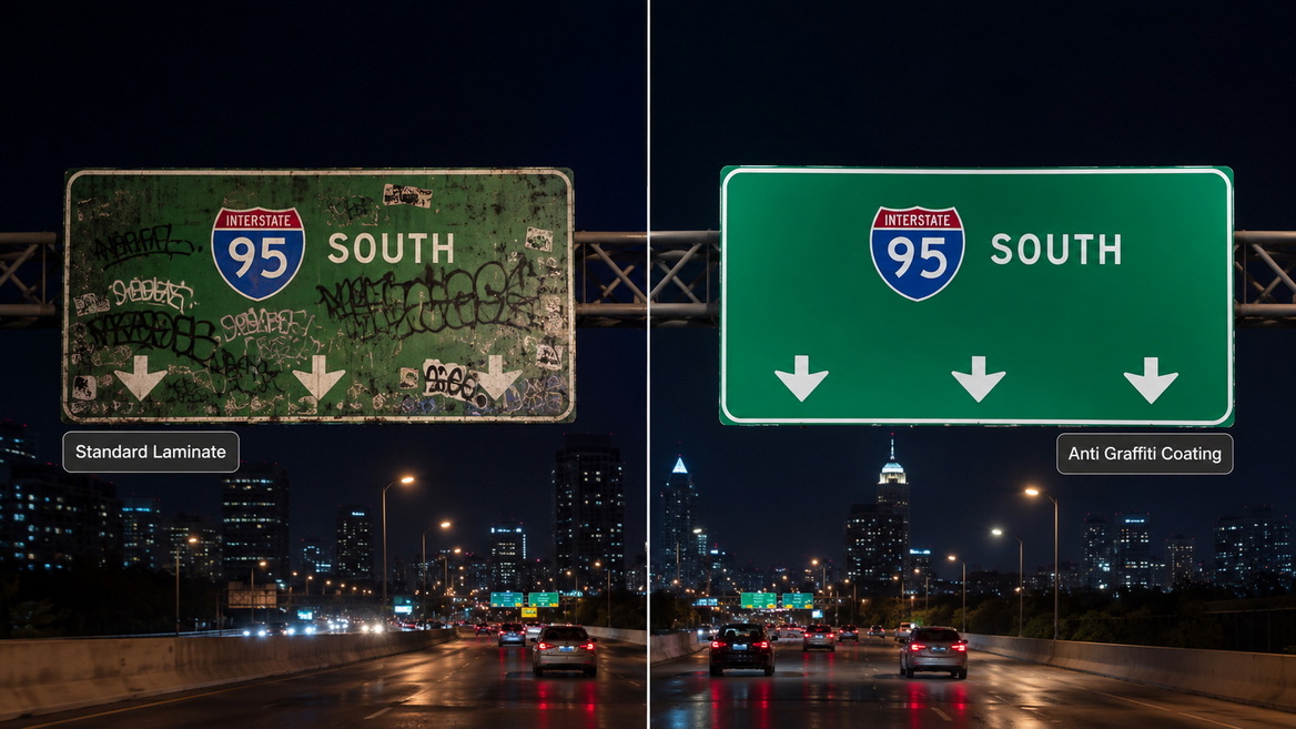 Anti Graffiti Vs Standard Laminate Anti Graffiti Vs Standard Laminate