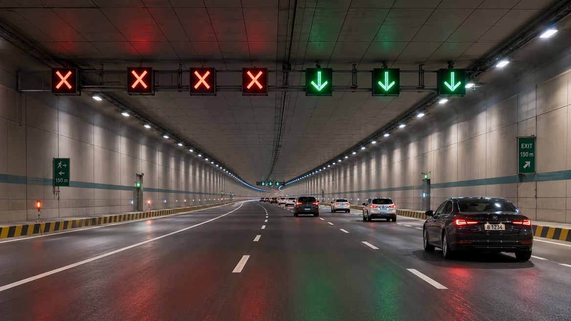 Tunnel LED Lane Control Signals Tunnel LED Lane Control Signals