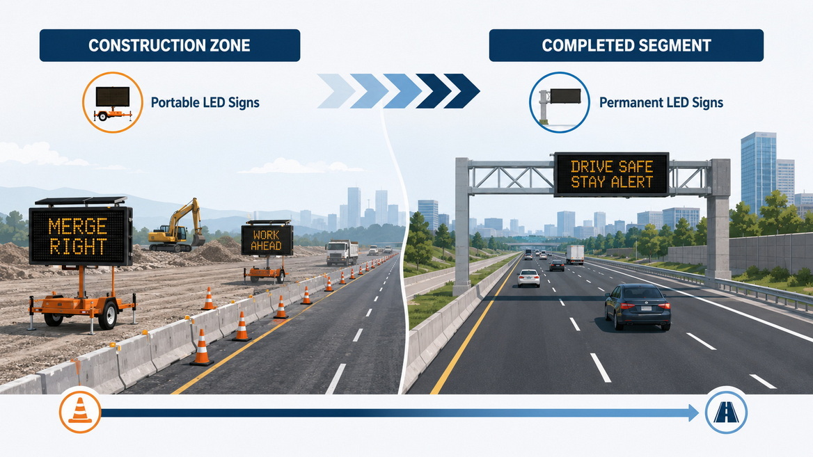 Hybrid Portable And Permanent Led Sign Strategy Hybrid Portable And Permanent Led Sign Strategy