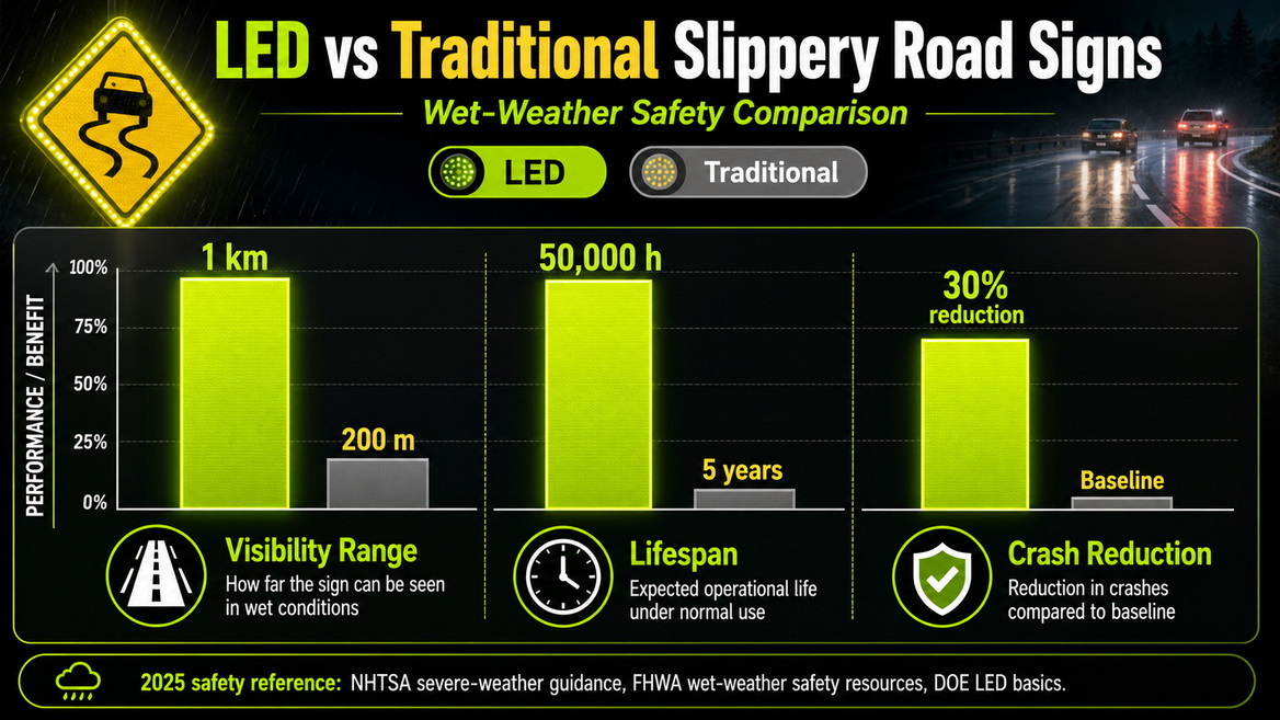 Led Vs Traditional Signs Chart Led Vs Traditional Signs Chart