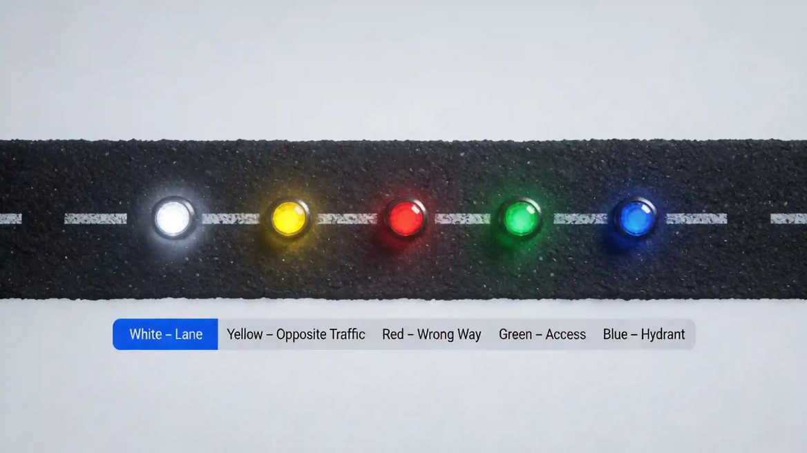 Road Reflector Colors Meaning Road Reflector Colors Meaning