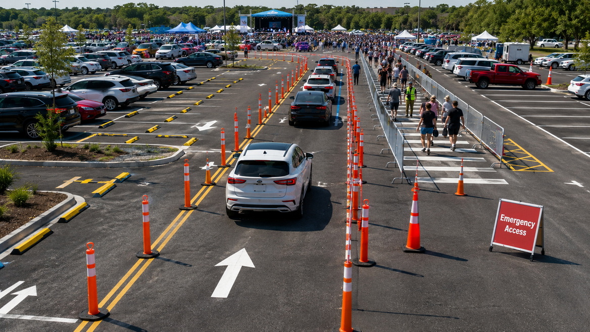 Parking Lot Safety Equipment Layout Parking Lot Safety Equipment Layout