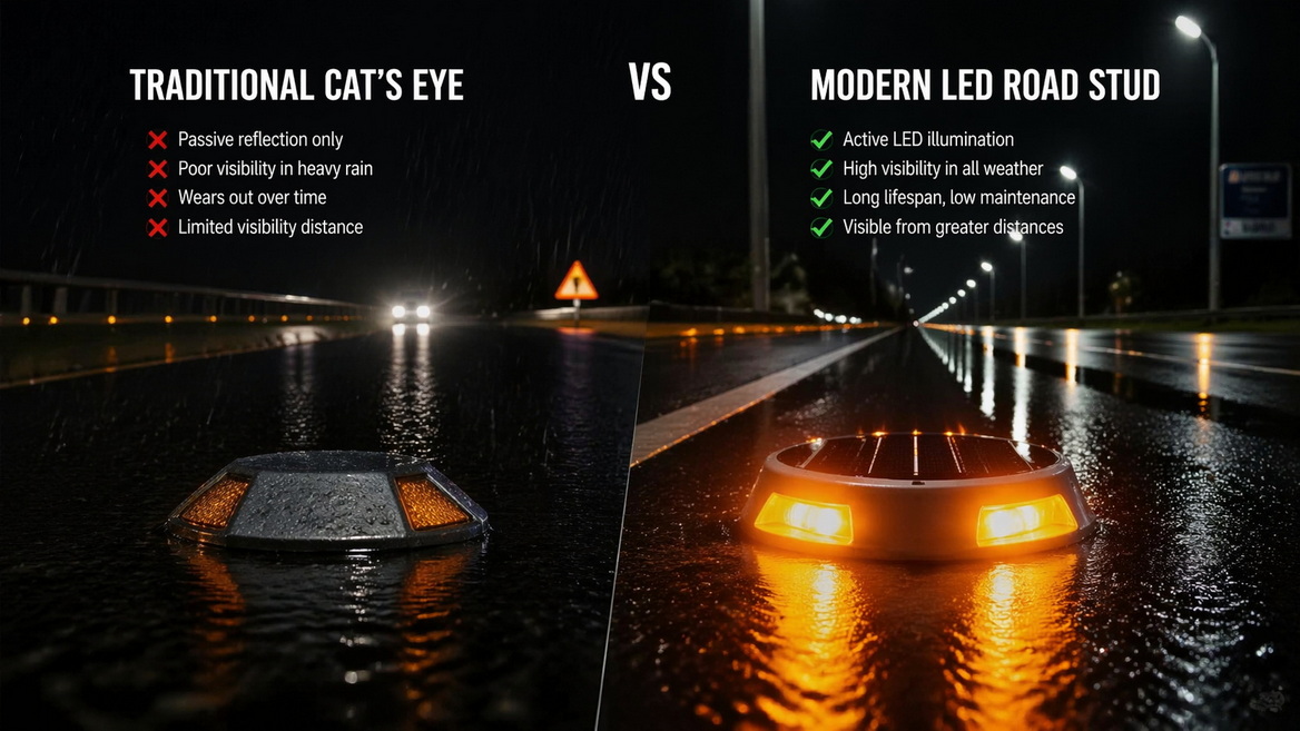 Cats Eye Vs Road Studs Comparison Cats Eye Vs Road Studs Comparison
