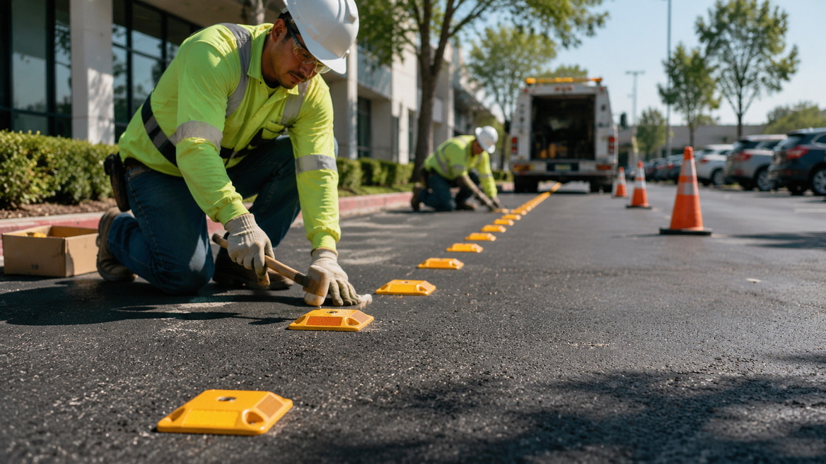 Traffic Safety Installation Scene Traffic Safety Installation Scene