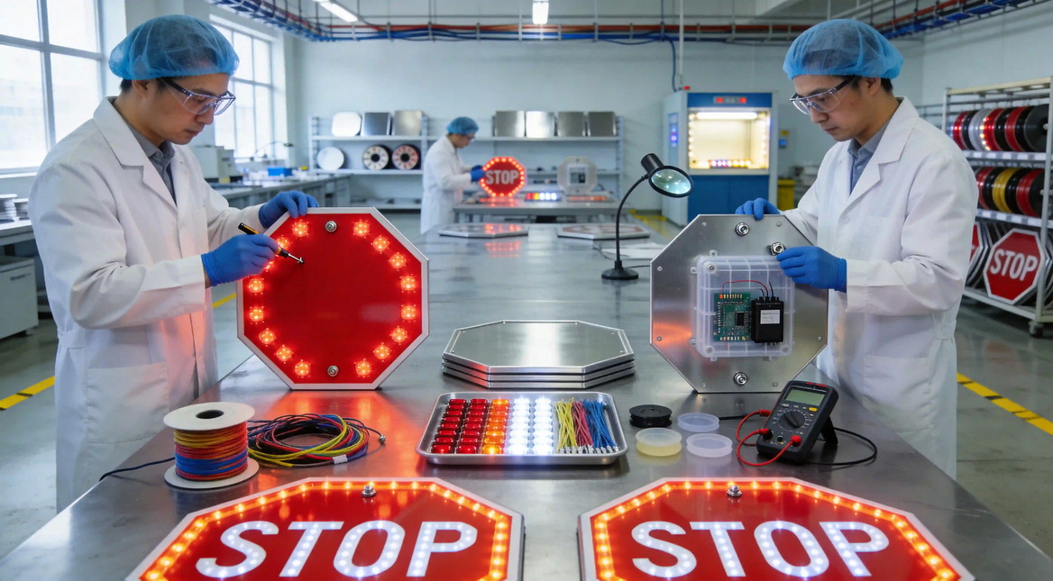 LED Stop Sign Manufacturing Process