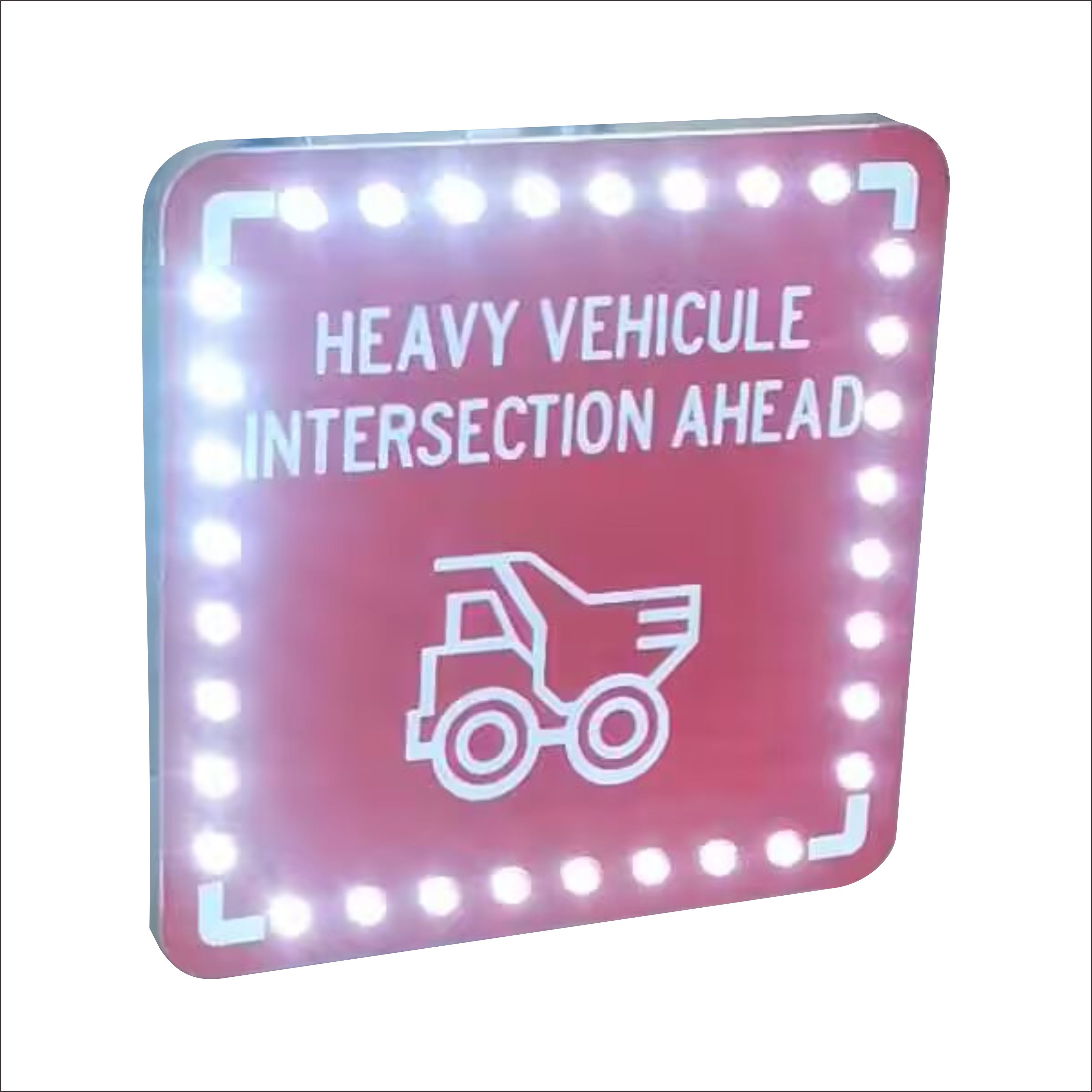 Solar Powered Led Traffic Sign