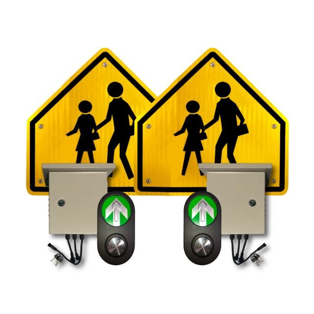 Led Flashing School Crossing System