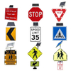 Solar Powered Road Traffic Sign