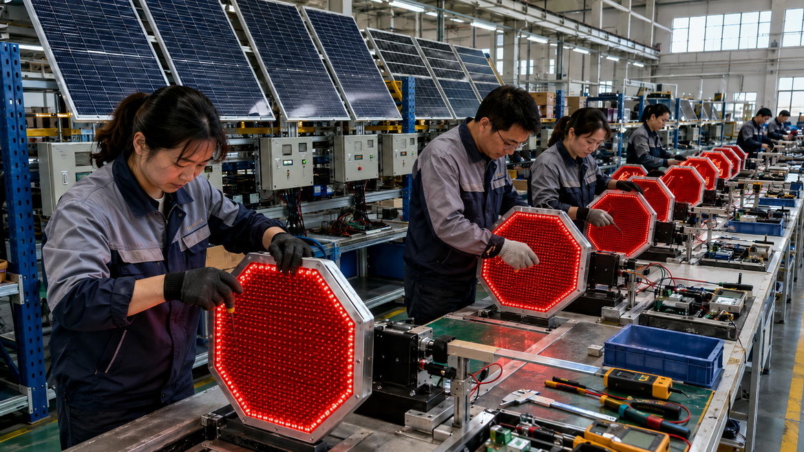LED Stop Sign Manufacturing Process LED Stop Sign Manufacturing Process