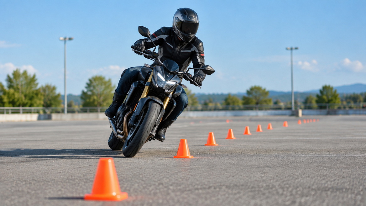 Motorcycle Cone Training Course