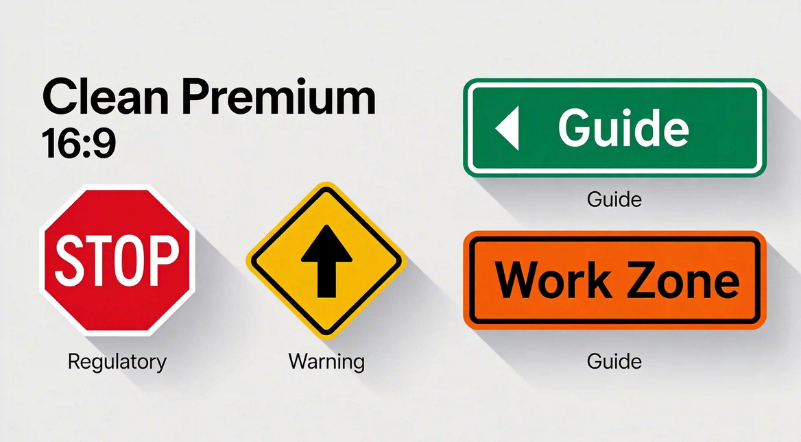 Canadian Traffic Sign Categories Infographic