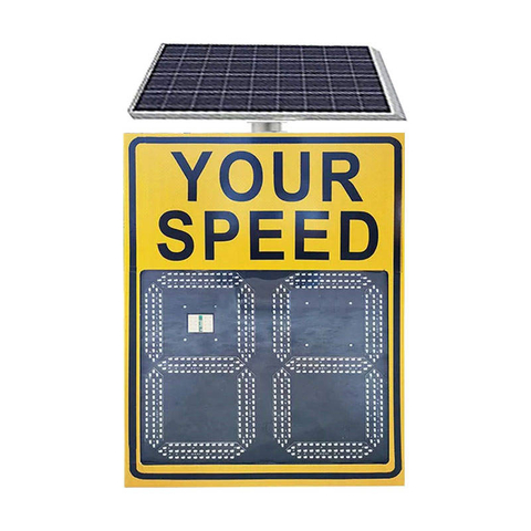 Solar Radar Speed Detector Speed Limited Sign