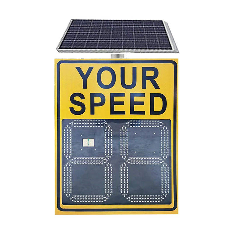 Solar Radar Speed Detector Speed Limited Sign