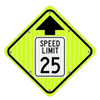 Solar Led Speed Limit Ahead Sign