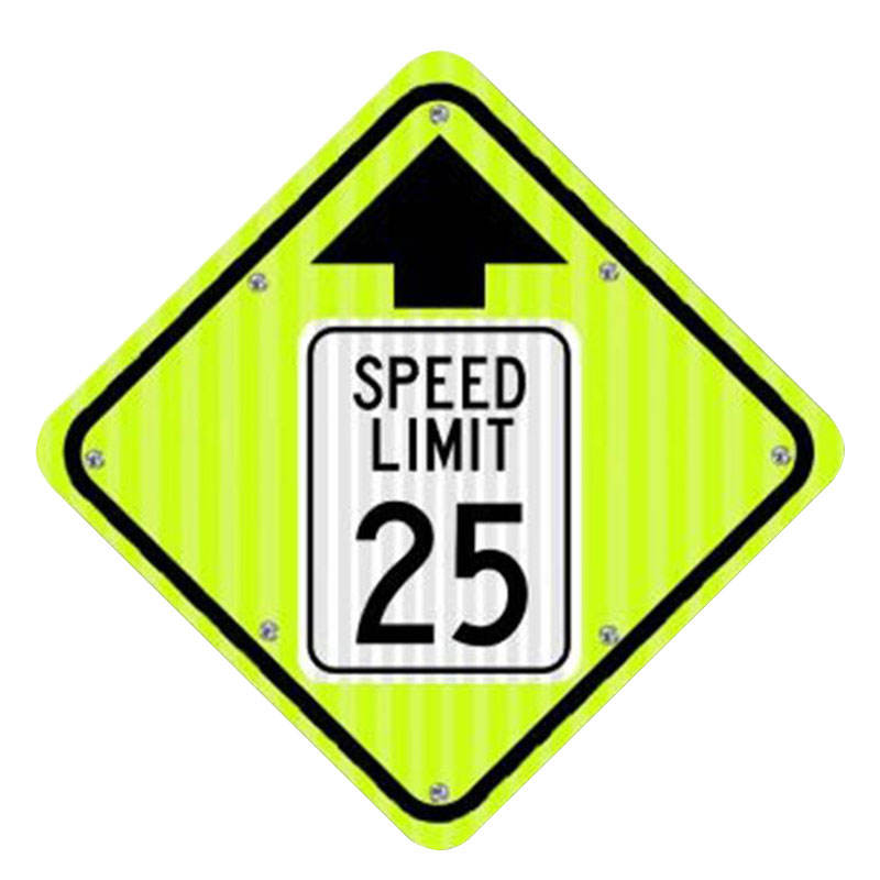 Solar Led Speed Limit Ahead Sign