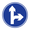 Round Arrow Road Safety Warning Traffic Sign