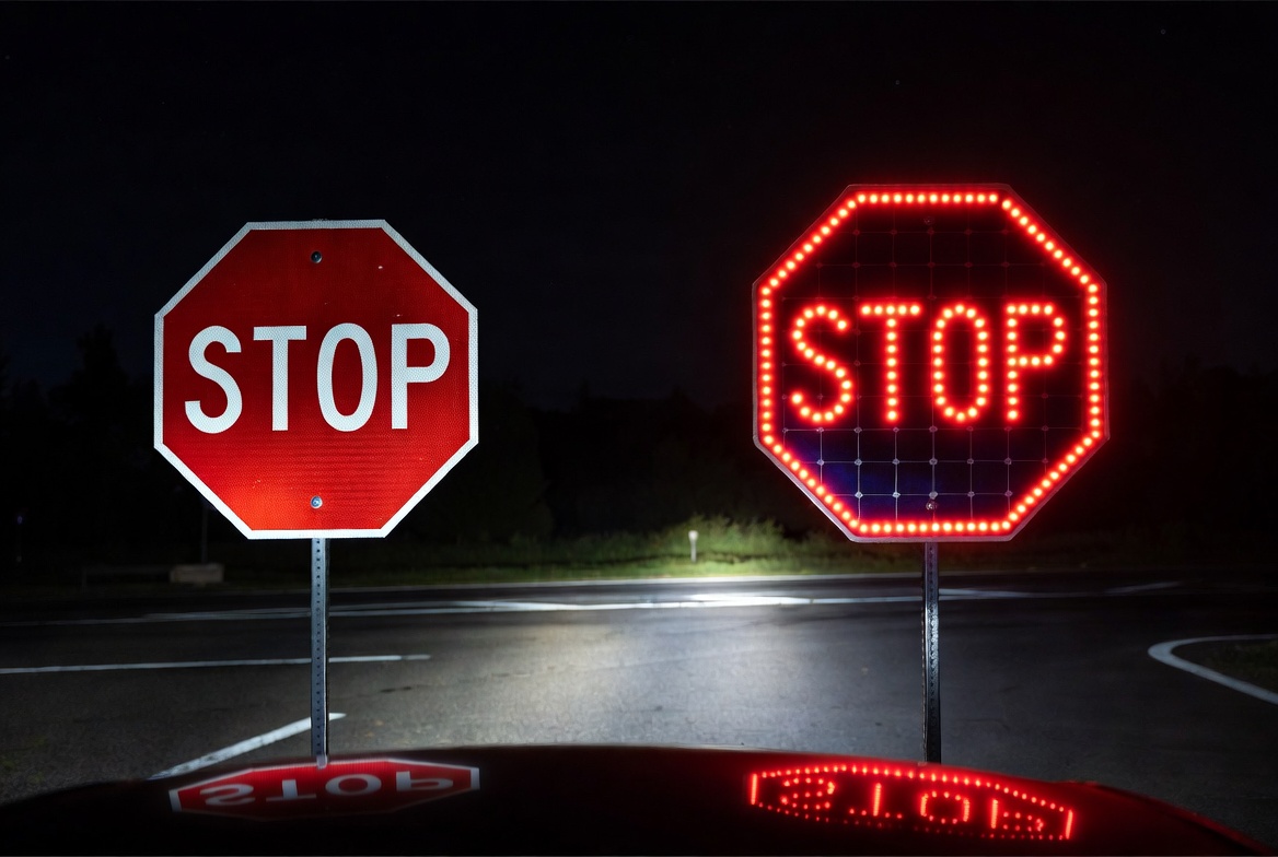 LED And Solar Traffic Signs At Night.jpg