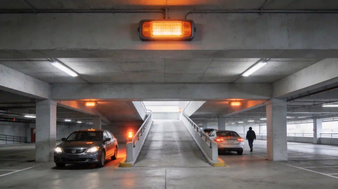 Parking Garage LED Warning Beacons