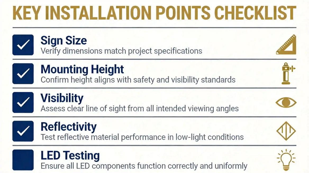 Stop Sign Installation Checklist Visual
