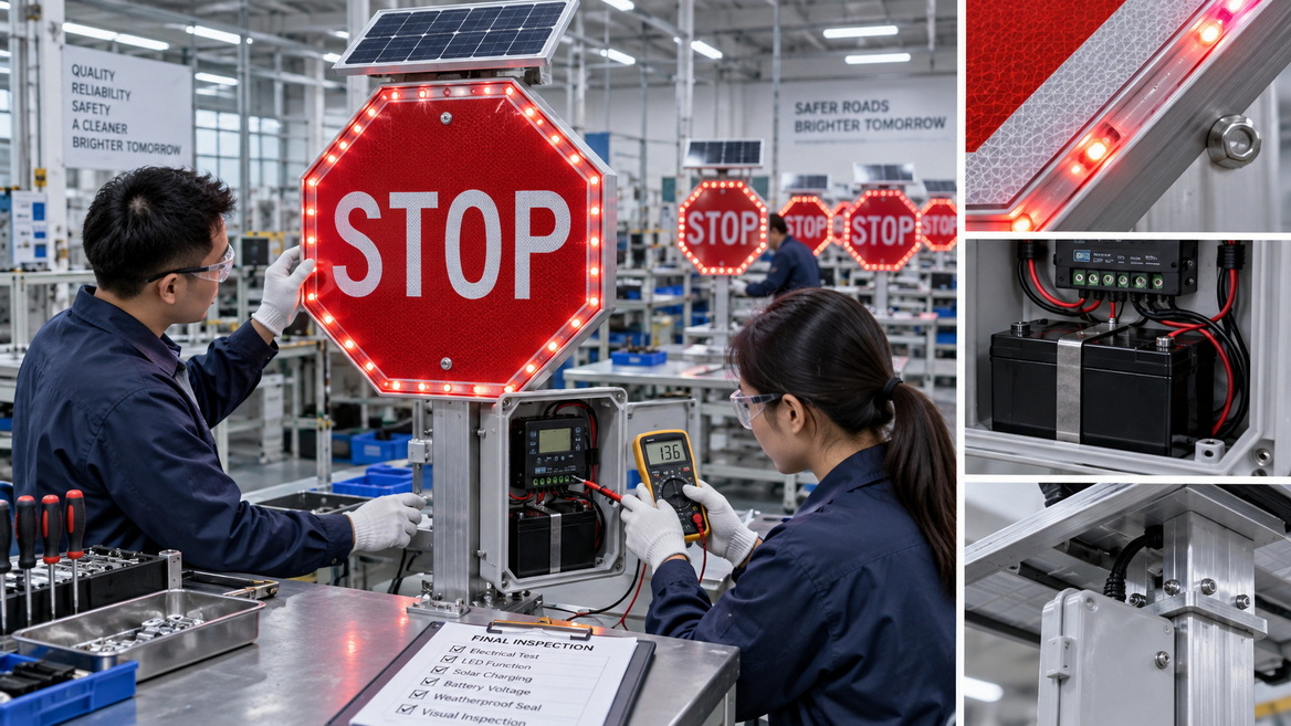 Led Stop Sign Quality Inspection