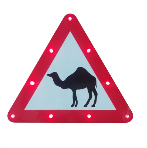 Traffic Illuminated Road Sign