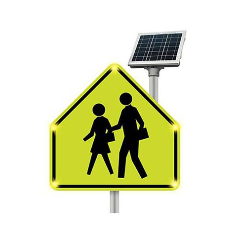 Solar Blinking Traffic Signal Light
