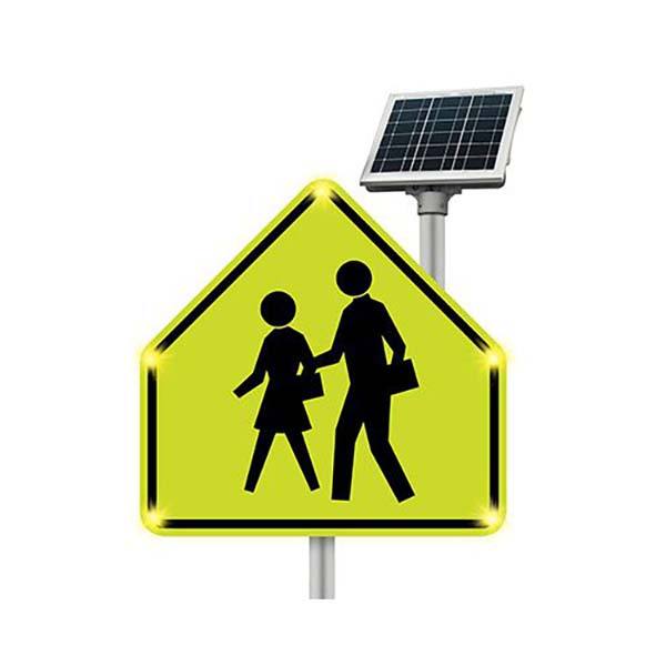 Solar Blinking Traffic Signal Light