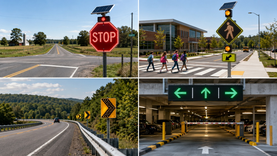 LED Highway Curve Warning System